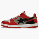 A Bathing Ape Bape Sk8 Sta Red Grey