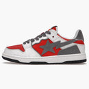 A Bathing Ape Bape Sk8 Sta White Red