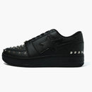 A Bathing Ape Bape StA Low 20th Anniversary Black Silver Studded