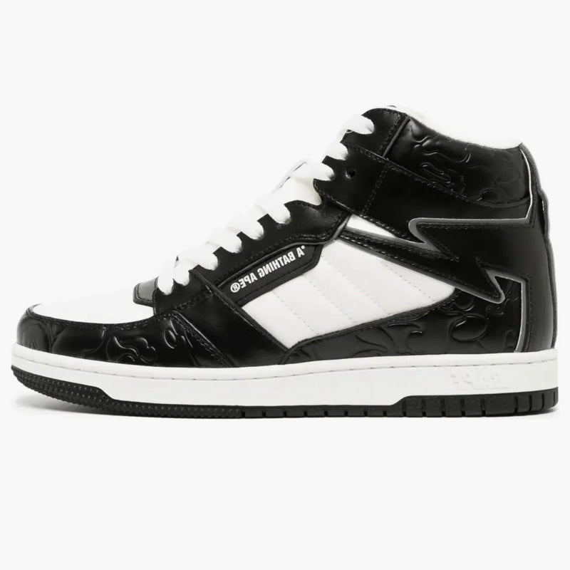 A Bathing Ape Bape Sta 88 Mid Black White