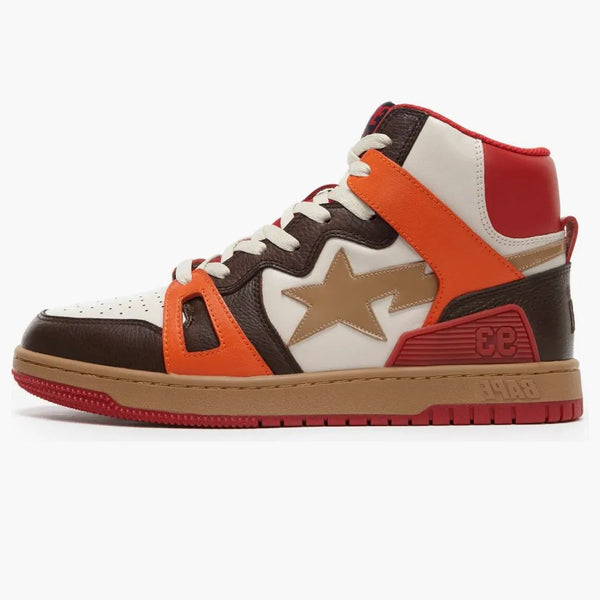 A Bathing Ape Bape Sta 93 Hi Red Orange Light Sand
