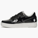 A Bathing Ape Bape Sta Icon Low Black Grey Patent