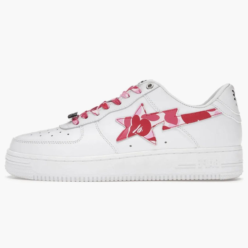 A Bathing Ape Bape StA Low White ABC Camo Pink (2021)