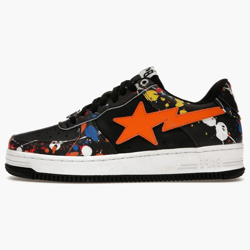 A Bathing Ape Bape Sta Paint Splatter Black