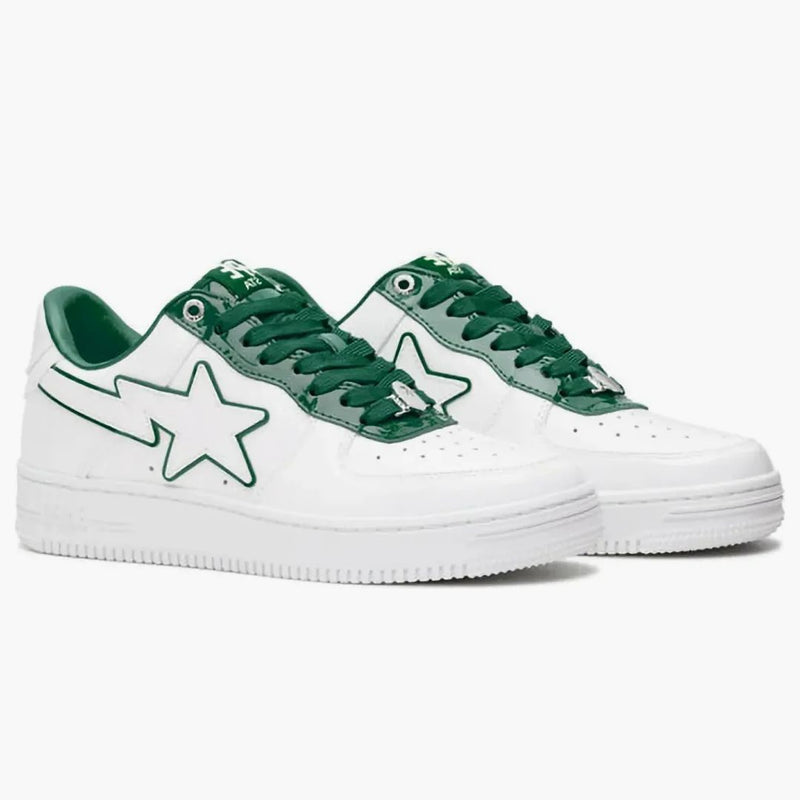 Koupací lidoop Bape Sta Patent Leather White Green
