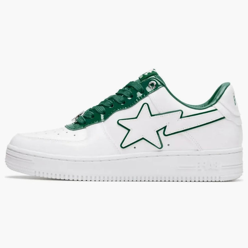 Koupací lidoop Bape Sta Patent Leather White Green