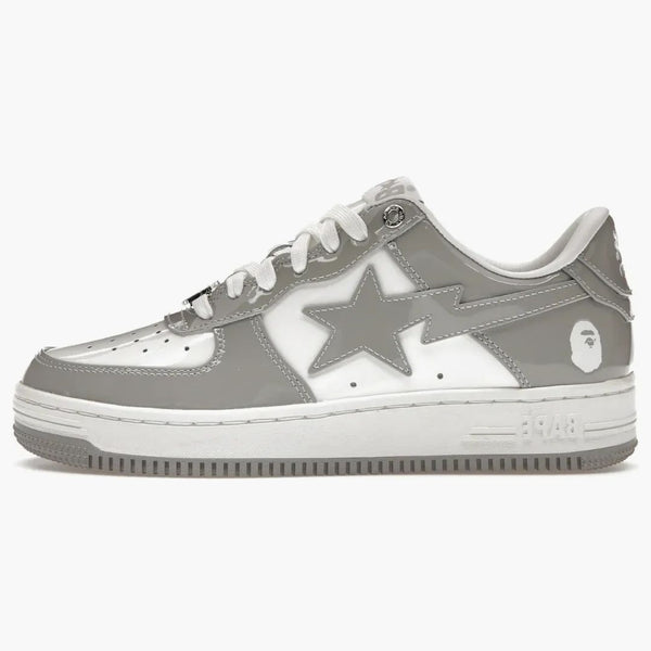 Kąpiel Ape Bape Sta Patent skórzany biały szary (2023)
