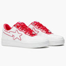 A Bathing Ape Bape Sta Patent Leather White Red