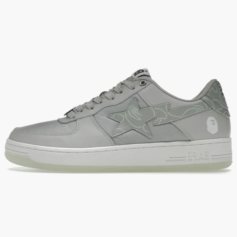 A Bathing Ape Bape Sta Text Code Camo Gray