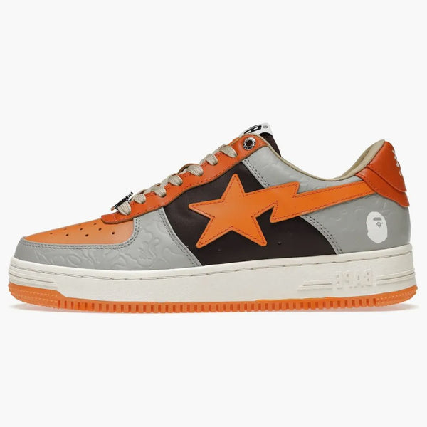 Kąpiel małpa bape sta Low Szary pomarańczowy