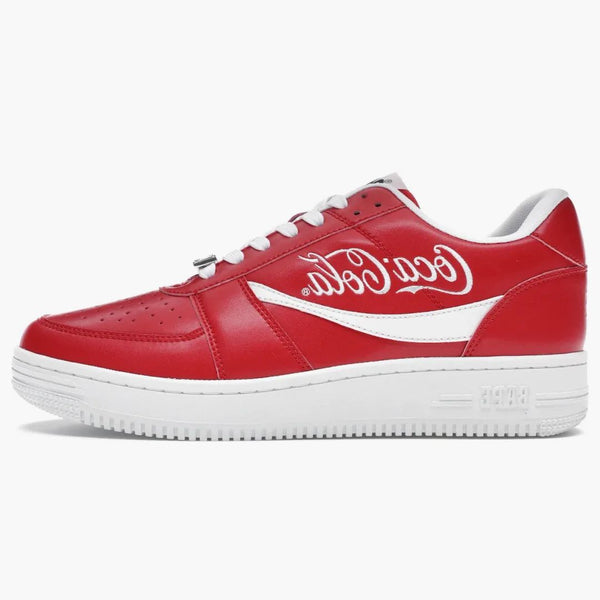 A Bathing Ape Bape StA Low Coca-Cola Red