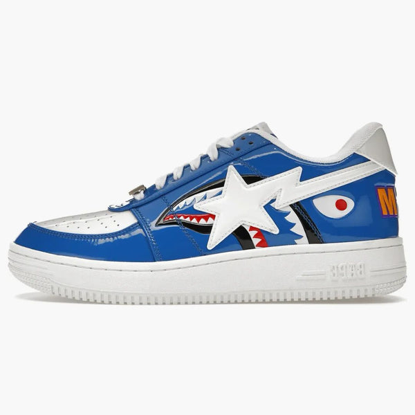 A Bathing Ape Bape StA Low Color Block Shark Blue