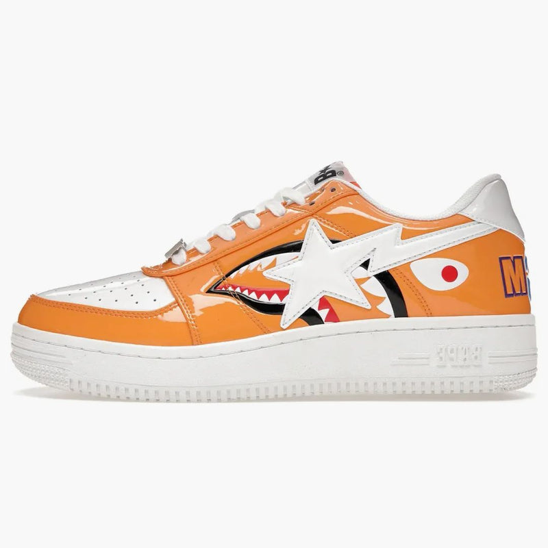A Bathing Ape Bape StA Low Color Block Shark Orange