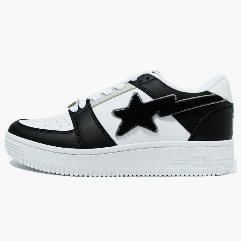 A Bathing Ape Bape StA Low Patched Black