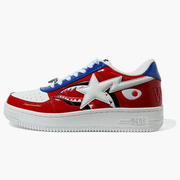 A Bathing Ape Bape Sta Low M2 20th Anniversary Patent Red