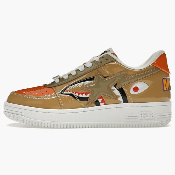 A Bathing Ape Bape Sta Low Mad Shark Tan Orange