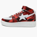 A Bathing Ape Bape Sta Mid Camo Red