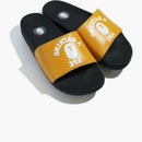 A Bathing Ape College Slide Sandals Yellow (fw22)