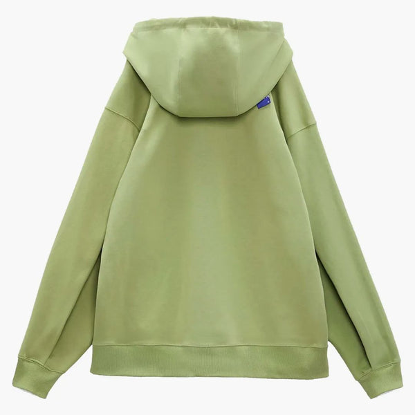 Ader Error X Zara Embroidered Sweatshirt Light Green