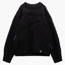 Ader Error X Zara Oversized Patchwork Knit Mens Sweater Black