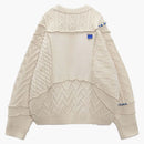 Ader Error X Zara Oversized Patchwork Knit Sweater Ecru
