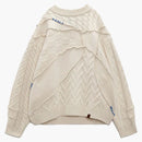 Ader Error X Zara Oversized Patchwork Knit Sweater Ecru
