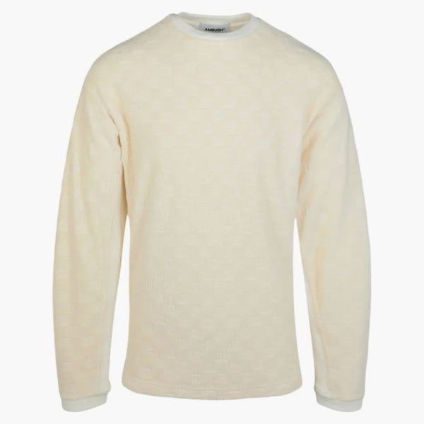 Zasadzka Monogram Crewneck bluza biała