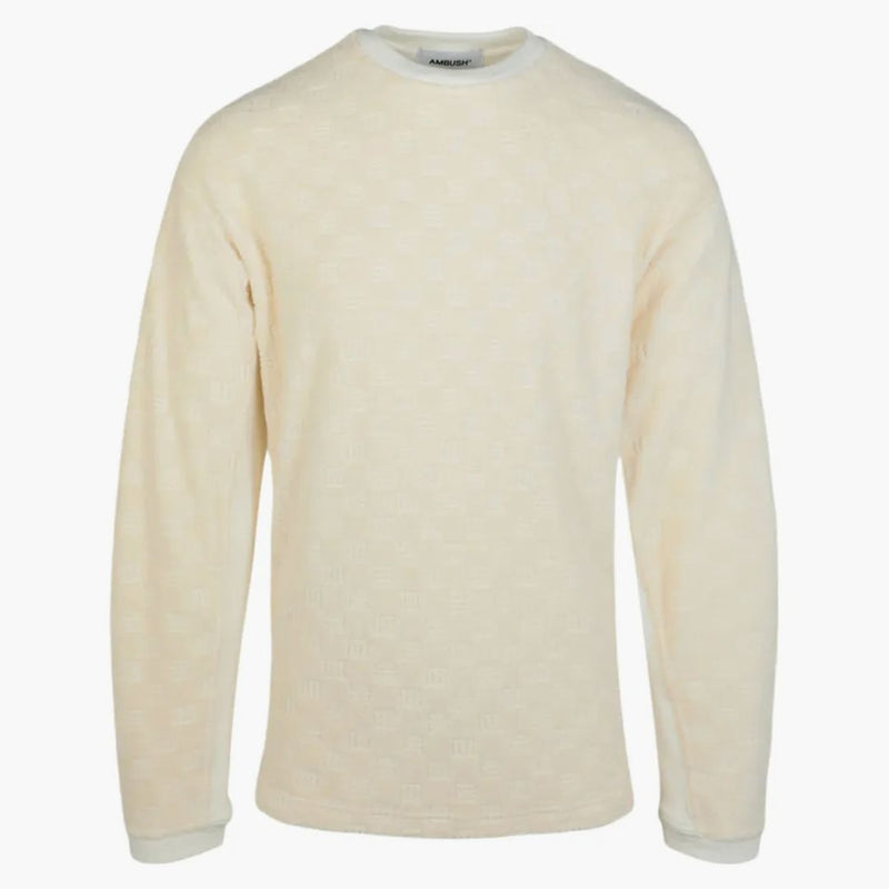 Zasadzka Monogram Crewneck bluza biała