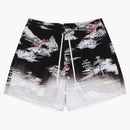Amiri Aloha Beach Cabana Swim Shorts Black/white/multi