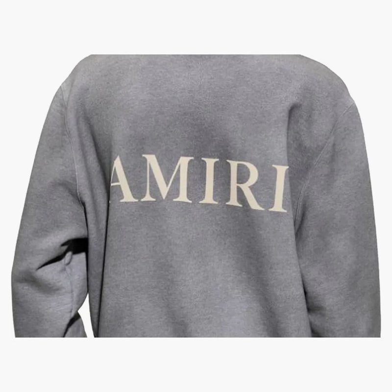 Amiri amiri ve věku loga Puff CrewNeck Grey