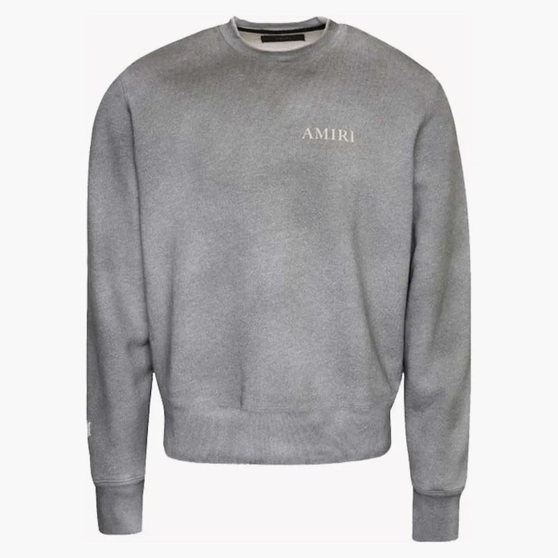 Amiri amiri ve věku loga Puff CrewNeck Grey