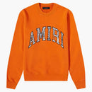 Amiri Bandana Applique Logo Crewneck Orange/white