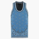 Amiri Bandana Basketball Tank Top Carolina Blue