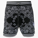 Amiri Bandana Crochet Basketball Shorts Black