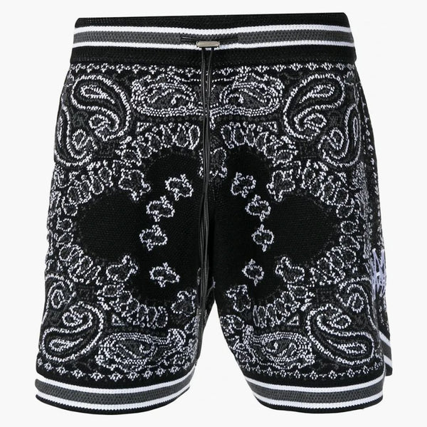 Pantaloncini di basket Amiri Bandana all'uncinetto nero
