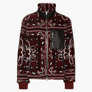 Amiri Bandana Fleece Jacket Red/Black