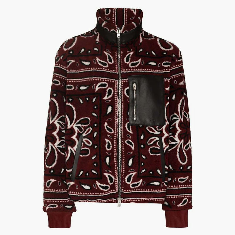 Amiri Bandana Fleece bunda Red/Black