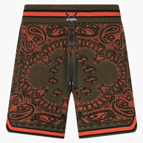 Amiri Bandana Shorts Green