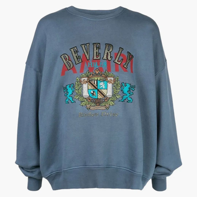 Amiri Beverly Hills CrewNeck Blue Blue