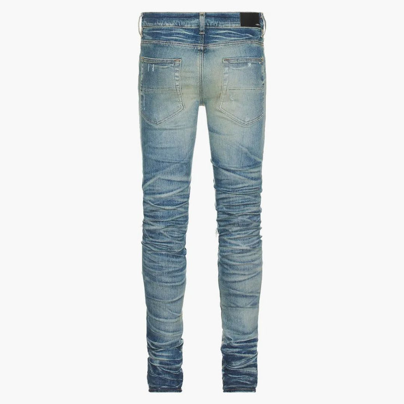 Amiri Bleached MA Paisley MX1 Jeans Honeycomb/Indigo