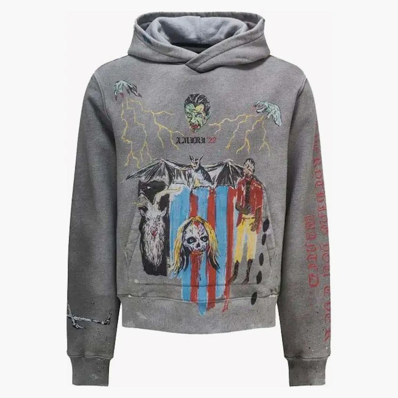 Amiri krev 38 mikina šedá