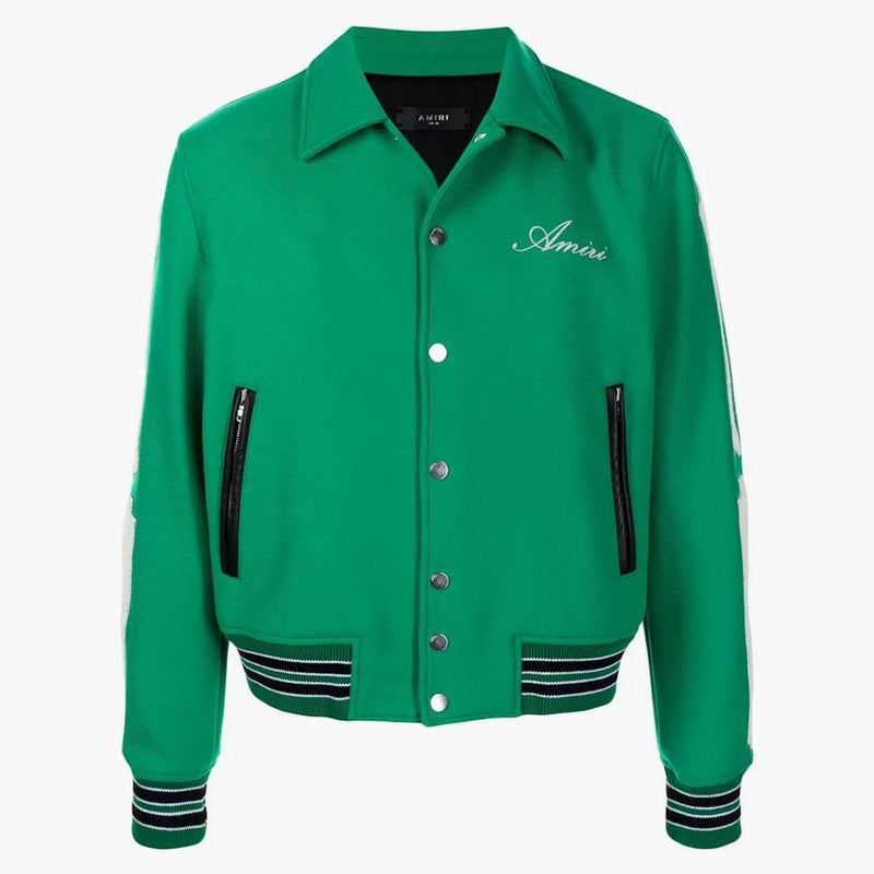 Amiri Bones Varsity bunda zelená