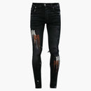 Amiri Classic Stencil Jean Agged Black