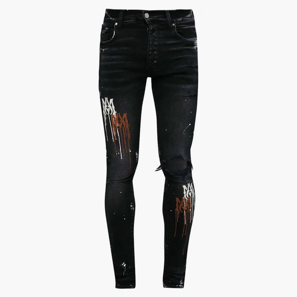 Amiri Classic Silvel Jean Agged Black