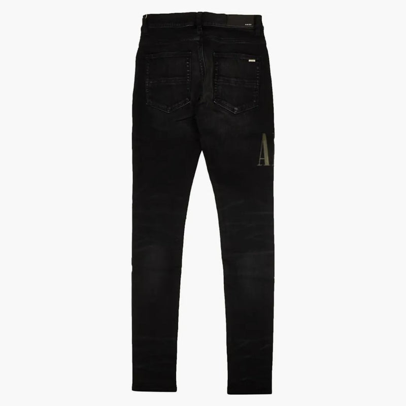 Amiri Core Applique Denim Skinny Jeans Black