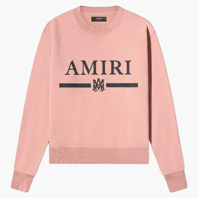 Amiri Core Logo Bar Crew mikina broskev