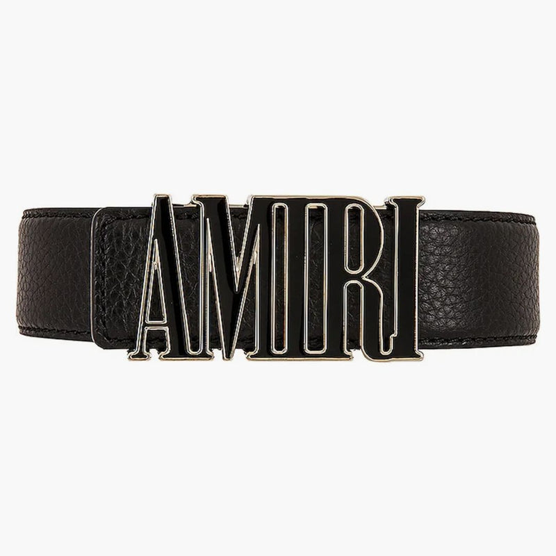 Amiri Core Logo Belt Black/Black/Gold-Tone
