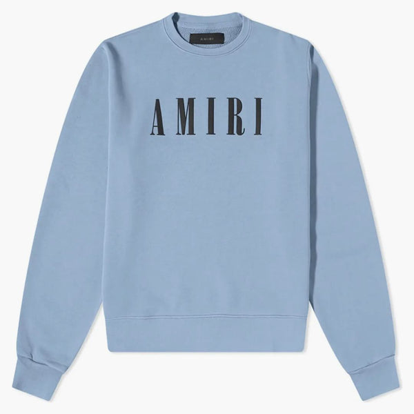 Amiri Core Logo CrewNeck Dusty Blue
