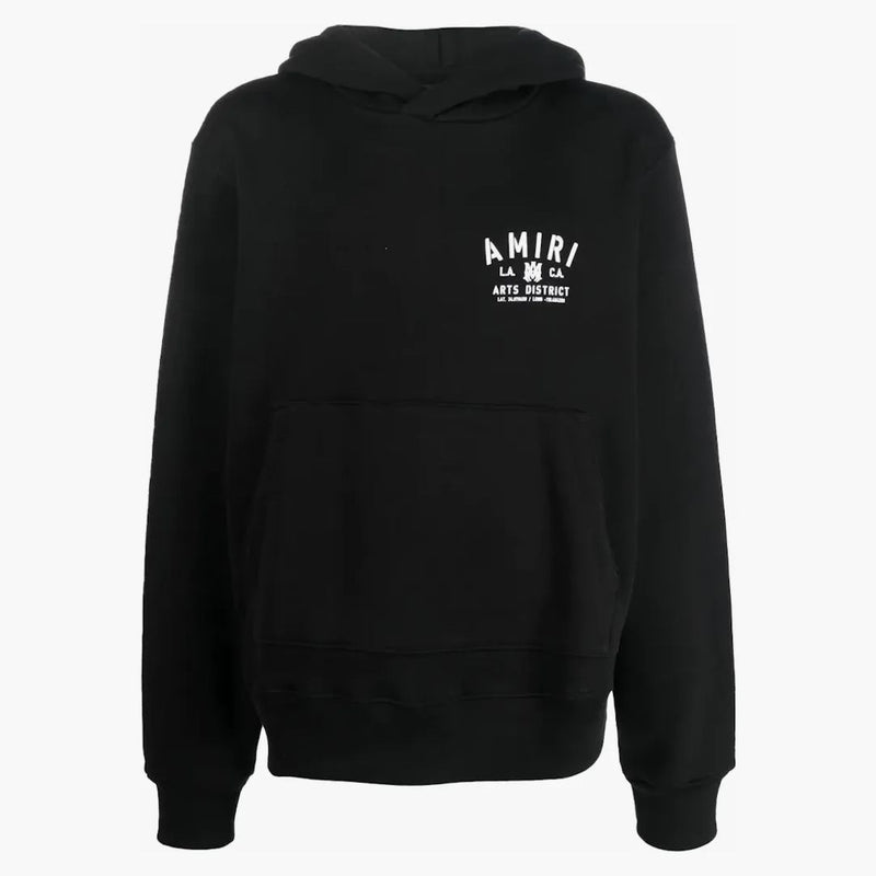 Amiri stencil huva tröja svart/vit