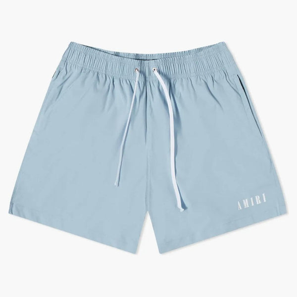 Amiri Core Logo Swim Shorts Swim Shorts Dusty Blue